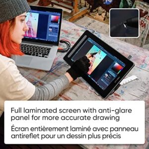 Drawing Tablet with Screen XPPen 12 inch - Graphic Tablet Artist 12 2nd Gen, IPS Drawing Monitor Full-Laminated 2-in-1 Pen Display with Tilt Function for Art and Animation Beginners (Black)