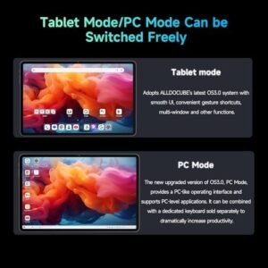 iPlay60 Pad Pro 12.1" Tablet by ALLDOCUBE, 2560*1600 Resolution 90Hz Reflex, PC Mode, Face Recognition, Android 14 Tablet, 10000mAh, 33W Fast Charging, Widevine L1, 4 Speakers 8MP+16MP, 20GB+128GB+1TB