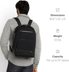 TUMI - Harrison Warren Laptop Backpack - 15 Inch Computer Bag for Men and Women - Black