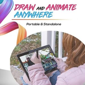 XL Drawing Tablet • PicassoTab • No Computer Needed • Advance Pack [Damage Protection, PRO Apps & Tutorials] 11.6" Screen • Portable Standalone • Best Gift for Beginner Digital Graphic Artist • P2XL