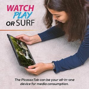 XL Drawing Tablet • PicassoTab • No Computer Needed • Advance Pack [Damage Protection, PRO Apps & Tutorials] 11.6" Screen • Portable Standalone • Best Gift for Beginner Digital Graphic Artist • P2XL