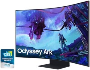 SAMSUNG Odyssey Ark 55-Inch Curved Gaming Screen, 4K UHD 165Hz 1ms Quantum Mini-LED with Sound Dome Technology, Improved Multi View - (LS55CG970NNXGO) [Canada Version] (2023)