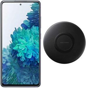 Galaxy S20 FE 128GB smartphone in Cloud Navy color with 6.5" 120Hz AMOLED display.