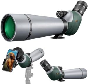 Gosky 20-60x80 ED Spotting Scope with Carrying Case for Hunting Bird Watching Astronomy Scenery Observation