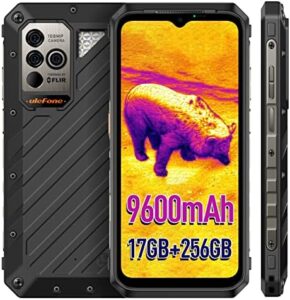 Rugged Smartphone con Thermal Imaging, 108MP Camera, MTK Helio G99, 9600mAh Battery e 66W Fast Charge.