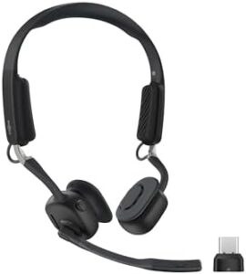 SHOKZ OpenMeet UC open-ear Bluetooth headset, noise cancelling