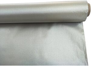 Conductive copper nickel fabric EMF shielding, plaid ripstop type
