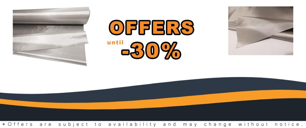 Protect Your Identity with Soft Metallic Copper Fabric Shield Blocking RFID EMF Signals Up to 50 Meters