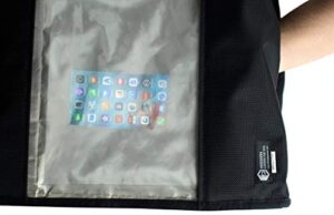Mission Darkness BlockBox Touch, shielded mobile device operation kit.