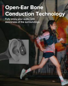 Suunto Wing bone conduction headphones, open-ear design, safety lights