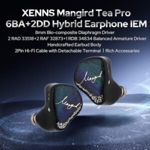 Linsoul Xenns Mangird Tea PRO IEM earbuds 6BA+2DD hybrid