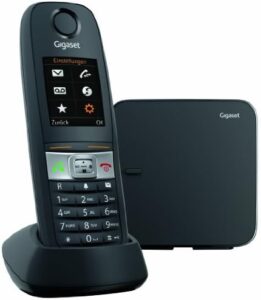 Gigaset E630 DECT phone, black, TFT display, Italian version
