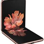 Samsung Galaxy Z Flip 5G Bronze smartphone unfolded