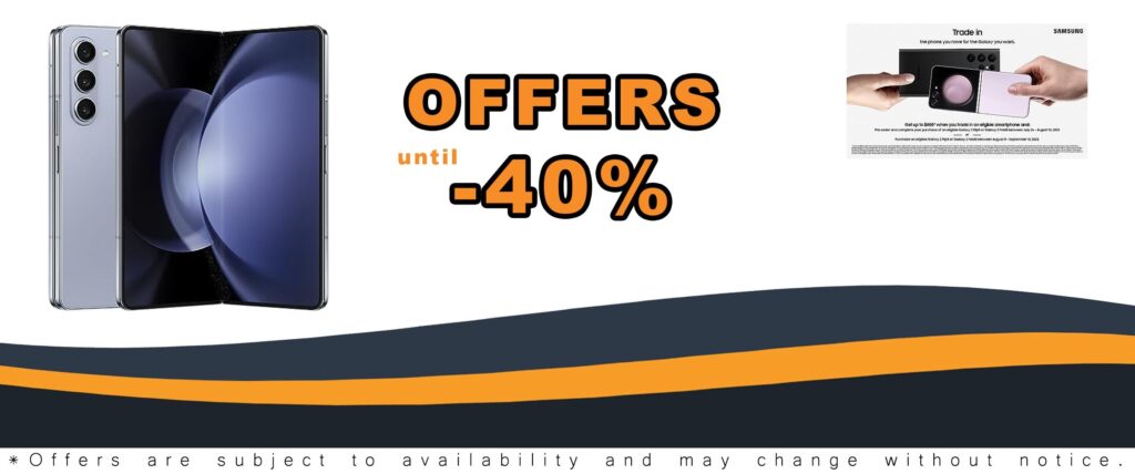 Galaxy Z Fold5 256GB Icy Blue CAD Version With AI Enabled Features and S Pen Compatibility