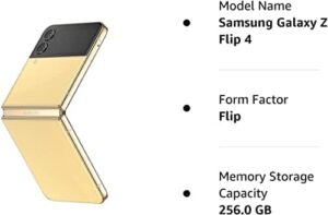 Samsung Galaxy Z Flip 4 Gold/Yellow Bespoke Edition Unlocked