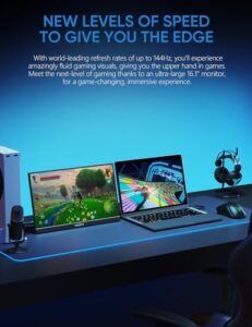 ARZOPA 16.1'' 144Hz Portable Gaming Monitor, FHD HDR 1080P