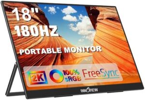 InnoView 2K 180Hz Portable Monitor, 18 inch