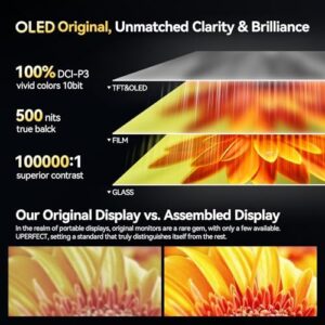 UPERFECT OLED Portable Monitor 16" 3K Gaming Display