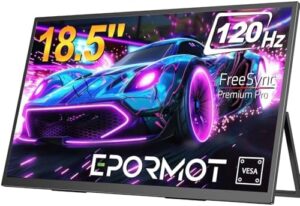 EPORMOT Portable Monitor 18.5 inch 120Hz FHD 1080P
