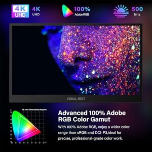 Visual Beat 17.3" 4K Portable Touchscreen Monitor