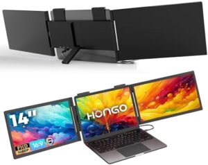 HONGO 16.1" Portable FHD Gaming Monitor with Speakers