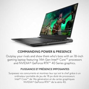 Alienware m18 R2 gaming laptop, dark metallic moon design