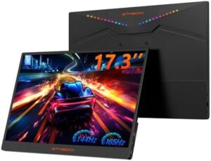 GTMEDIA 2.5K 165Hz Portable Gaming Monitor, 17.3" QHD