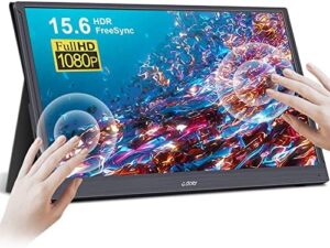 G-STORY 15.6 inch touchscreen portable monitor, 1080P IPS display