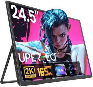 UPERFECT 24.5" 2K 165Hz Portable Monitor QHD IPS HDR