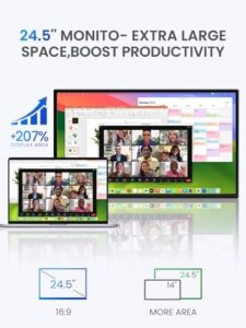 UPERFECT 24.5" 2K 165Hz Portable Monitor QHD IPS HDR