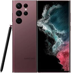 Samsung Galaxy S22 Ultra 5G Burgundy 128GB Renewed