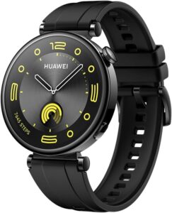 Watch GT 4 41mm smartwatch, black, 7 day battery.