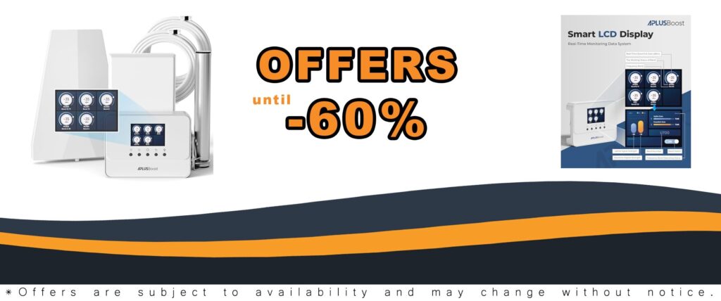 Cell Phone Signal Booster for Home Large Spaces 5G LTE Coverage Up to 5000 Sq Ft FCC Approved