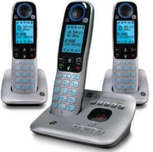 GE DECT 6.0 cordless phone, 3 handsets, caller ID, speakerphone