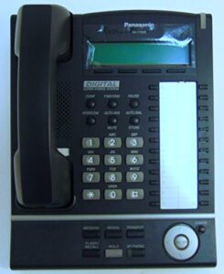 Panasonic KX-T7633-B Digital Phone, Black, 3-Line LCD