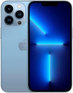 Apple iPhone 13 Pro Max, 128GB, Sierra Blue, Unlocked (Renewed)