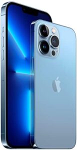 Apple iPhone 13 Pro Max, 128GB, Sierra Blue, Unlocked (Renewed)