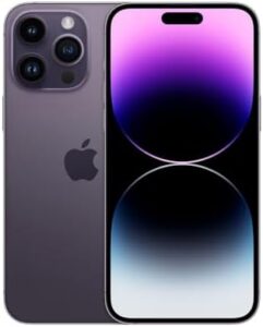 Apple iPhone 14 Pro Max Deep Purple 256GB Unlocked (Renewed)