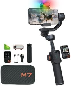 Hohem iSteady M7 Gimbal Stabilizer for iPhone, with AI tracking & remote