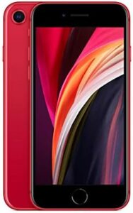 Apple iPhone SE, 64GB, Red - Cricket Wireless (Renewed)