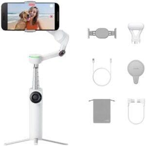 Flow 2 Pro Creator Bundle White, foldable AI gimbal  </br>