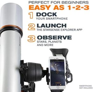 StarSense Explorer DX 102AZ telescope, 102mm refractor, smartphone app enabled.