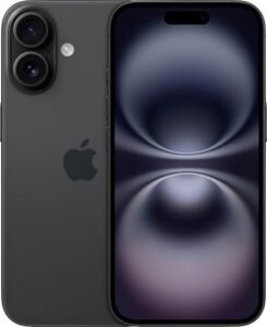 Apple iPhone 16, 256GB, Black (Renewed) phone