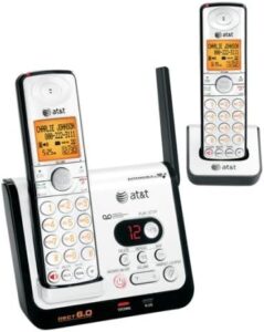 AT&T CL82359 DECT 6.0 cordless phone system with 2 handsets.