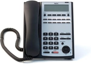NEC 1-Handset 4-Line Landline Phone, Black