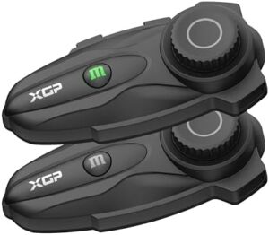 XGP X10 Motorcycle Intercom, Bluetooth Headset, 2 Pack