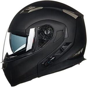 ILM Bluetooth helmet, flip up, full face, sun shield, matte black XXL 953PRO
