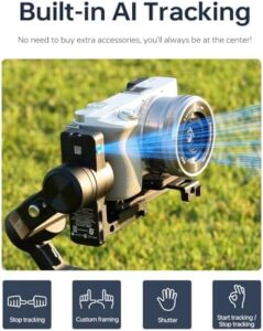 Feiyu SCORP Mini-2 Gimbal Stabilizer, 3-Axis, OLED Touchscreen, AI Tracking