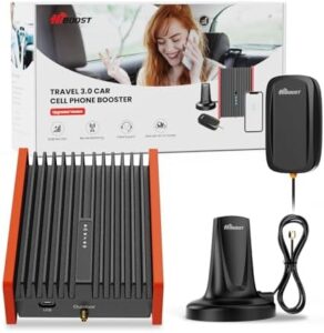 HiBoost car cell phone signal booster for SUV, pickup truck. 5G/4G LTE.  FCC Approved.