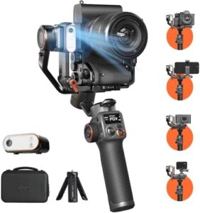 Hohem iSteady MT2 3-axis gimbal stabilizer with AI tracker and magnetic fill light
